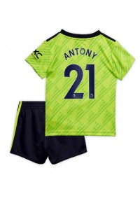 Manchester United Antony #21 Babytruitje 3e tenue Kind 2022-23 Korte Mouw (+ Korte broeken)